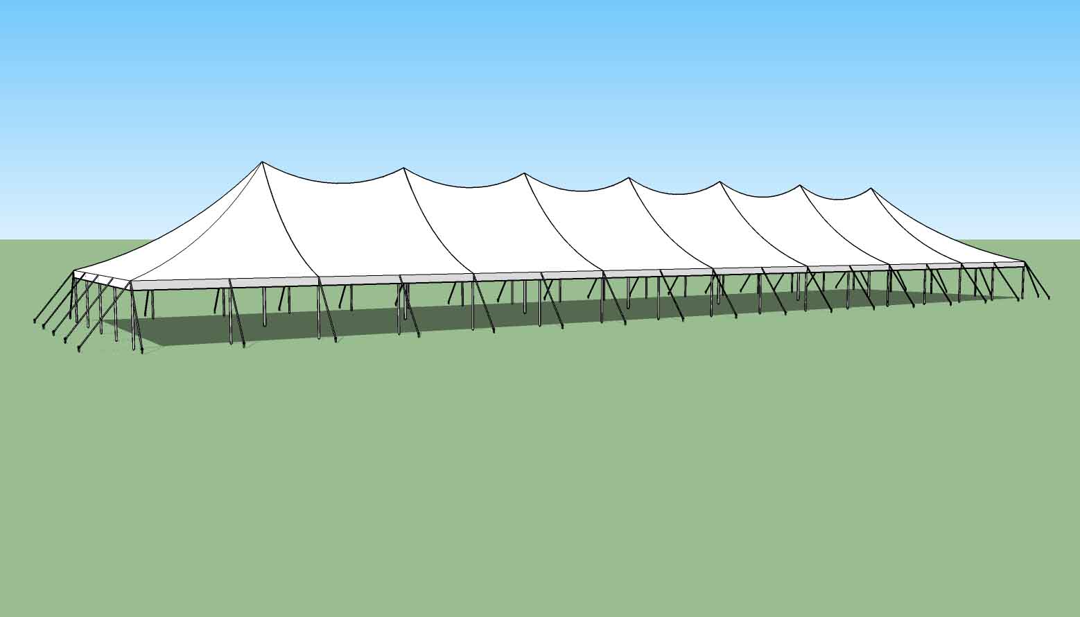 40x160 High Peak Party tent